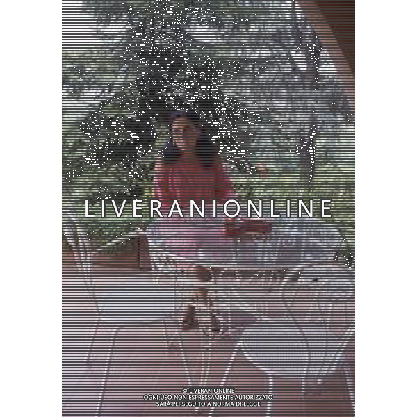 RETROSPETTIVA EBE GIORGINI CRIMINALE ITALIANA FONDATRICE DI UNA SETTA NELLA FOTO EBE GIORGINI NELLA SUA CASA DI MORLUPO NELL\'ANNO 1985 AG ALDO LIVERANI SAS
