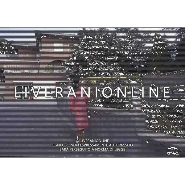 RETROSPETTIVA EBE GIORGINI CRIMINALE ITALIANA FONDATRICE DI UNA SETTA NELLA FOTO EBE GIORGINI NELLA SUA CASA DI MORLUPO NELL\'ANNO 1985 AG ALDO LIVERANI SAS