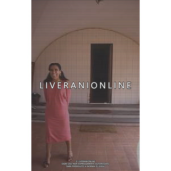 RETROSPETTIVA EBE GIORGINI CRIMINALE ITALIANA FONDATRICE DI UNA SETTA NELLA FOTO EBE GIORGINI NELLA SUA CASA DI MORLUPO NELL\'ANNO 1985 AG ALDO LIVERANI SAS