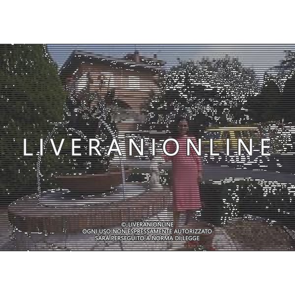 RETROSPETTIVA EBE GIORGINI CRIMINALE ITALIANA FONDATRICE DI UNA SETTA NELLA FOTO EBE GIORGINI NELLA SUA CASA DI MORLUPO NELL\'ANNO 1985 AG ALDO LIVERANI SAS