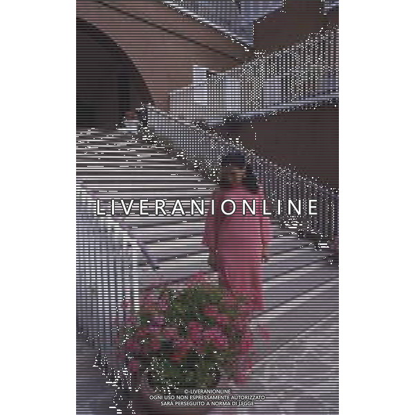 RETROSPETTIVA EBE GIORGINI CRIMINALE ITALIANA FONDATRICE DI UNA SETTA NELLA FOTO EBE GIORGINI NELLA SUA CASA DI MORLUPO NELL\'ANNO 1985 AG ALDO LIVERANI SAS