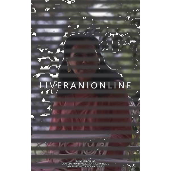 RETROSPETTIVA EBE GIORGINI CRIMINALE ITALIANA FONDATRICE DI UNA SETTA NELLA FOTO EBE GIORGINI NELLA SUA CASA DI MORLUPO NELL\'ANNO 1985 AG ALDO LIVERANI SAS