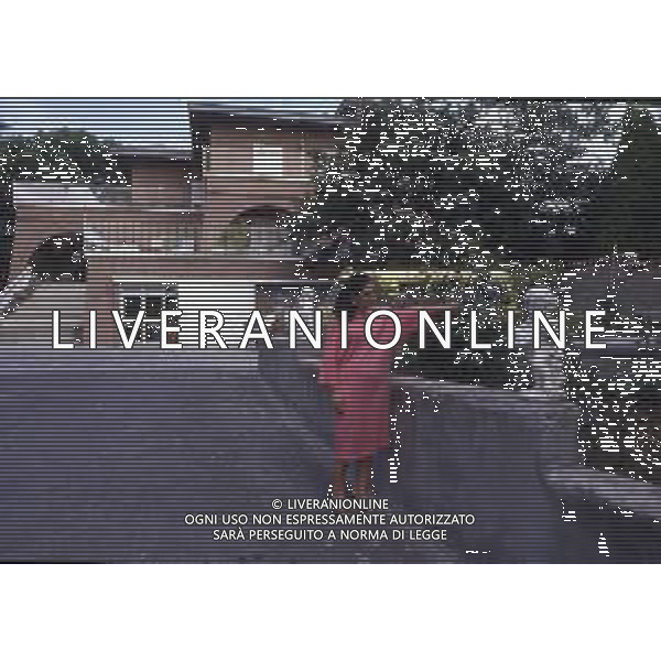 RETROSPETTIVA EBE GIORGINI CRIMINALE ITALIANA FONDATRICE DI UNA SETTA NELLA FOTO EBE GIORGINI NELLA SUA CASA DI MORLUPO NELL\'ANNO 1985 AG ALDO LIVERANI SAS