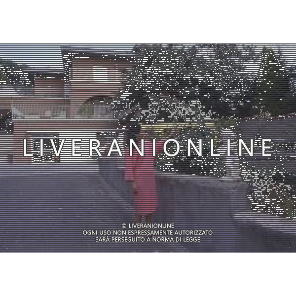 RETROSPETTIVA EBE GIORGINI CRIMINALE ITALIANA FONDATRICE DI UNA SETTA NELLA FOTO EBE GIORGINI NELLA SUA CASA DI MORLUPO NELL\'ANNO 1985 AG ALDO LIVERANI SAS