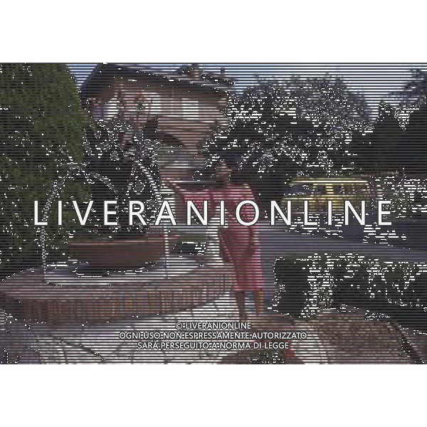 RETROSPETTIVA EBE GIORGINI CRIMINALE ITALIANA FONDATRICE DI UNA SETTA NELLA FOTO EBE GIORGINI NELLA SUA CASA DI MORLUPO NELL\'ANNO 1985 AG ALDO LIVERANI SAS
