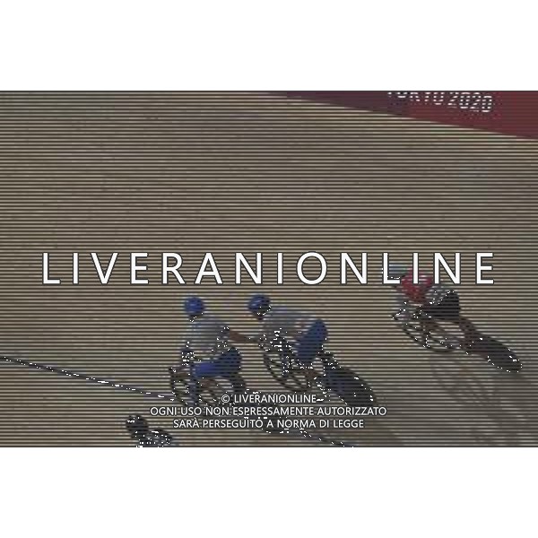 07-08-2021 Giochi Olimpici Pista Uomini; Giornata 06; 2021, Cofidis; Viviani, Elia; Consonni, Simone; Izu; ; Ciclismo Olimpiadi Tokyo 2020 Giappone ©SIROTTI/AGENZIA ALDO LIVERANI SAS