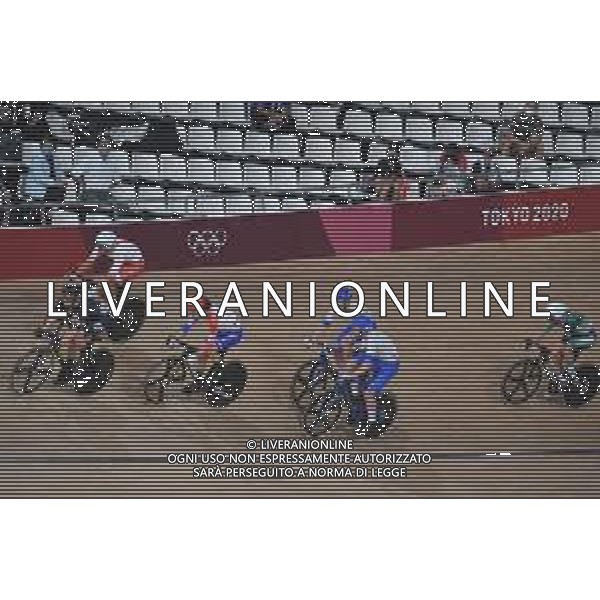 07-08-2021 Giochi Olimpici Pista Uomini; Giornata 06; 2021, Cofidis; Viviani, Elia; Consonni, Simone; Izu; ; Ciclismo Olimpiadi Tokyo 2020 Giappone ©SIROTTI/AGENZIA ALDO LIVERANI SAS