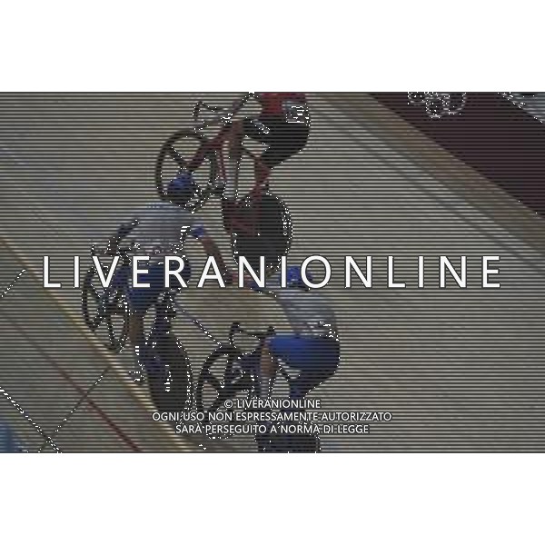 07-08-2021 Giochi Olimpici Pista Uomini; Giornata 06; 2021, Cofidis; Viviani, Elia; Consonni, Simone; Izu; ; Ciclismo Olimpiadi Tokyo 2020 Giappone ©SIROTTI/AGENZIA ALDO LIVERANI SAS