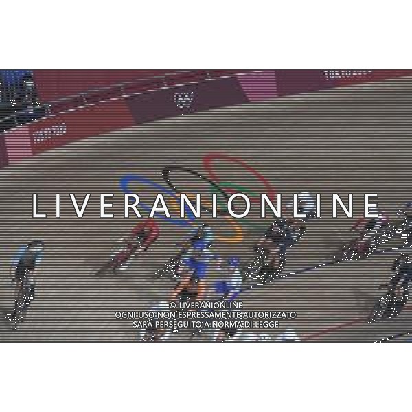 07-08-2021 Giochi Olimpici Pista Uomini; Giornata 06; 2021, Cofidis; Viviani, Elia; Consonni, Simone; Izu; ; Ciclismo Olimpiadi Tokyo 2020 Giappone ©SIROTTI/AGENZIA ALDO LIVERANI SAS