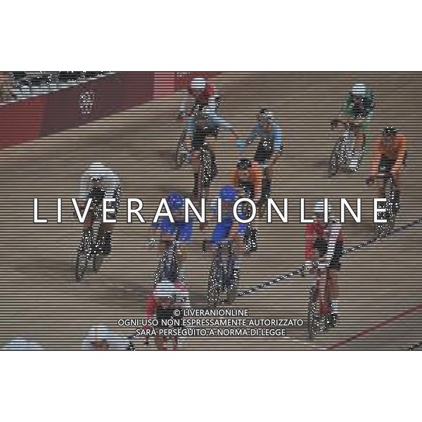 07-08-2021 Giochi Olimpici Pista Uomini; Giornata 06; 2021, Cofidis; Viviani, Elia; Consonni, Simone; Izu; ; Ciclismo Olimpiadi Tokyo 2020 Giappone ©SIROTTI/AGENZIA ALDO LIVERANI SAS