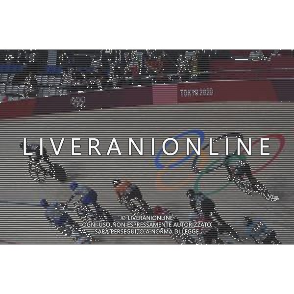 07-08-2021 Giochi Olimpici Pista Uomini; Giornata 06; 2021, Cofidis; Viviani, Elia; Consonni, Simone; Izu; ; Ciclismo Olimpiadi Tokyo 2020 Giappone ©SIROTTI/AGENZIA ALDO LIVERANI SAS