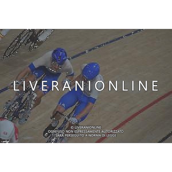 07-08-2021 Giochi Olimpici Pista Uomini; Giornata 06; 2021, Cofidis; Viviani, Elia; Consonni, Simone; Izu; ; Ciclismo Olimpiadi Tokyo 2020 Giappone ©SIROTTI/AGENZIA ALDO LIVERANI SAS