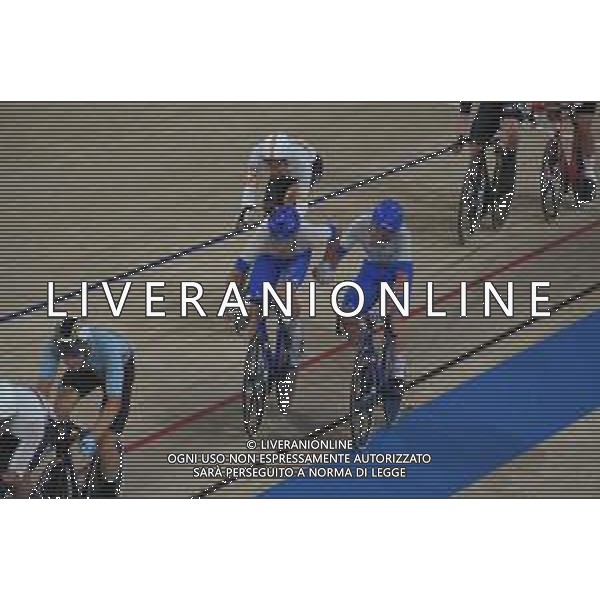 07-08-2021 Giochi Olimpici Pista Uomini; Giornata 06; 2021, Cofidis; Viviani, Elia; Consonni, Simone; Izu; ; Ciclismo Olimpiadi Tokyo 2020 Giappone ©SIROTTI/AGENZIA ALDO LIVERANI SAS