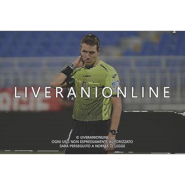 © TVRG Como vs Catanzaro nella foto l\'arbitro Matteo Mercenaro di Genova Como vs Catanzaro Coppa Italia - turno preliminare Novara 07-08-2021 Stadio Silvio Piola foto Roberto Garavaglia/ag. Aldo Liverani sas
