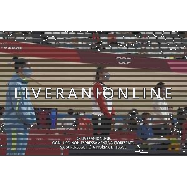 08-08-2021 Giochi Olimpici Pista Donne; Giornata 07; 2021, Canada; 2021, Ukraina; 2021, Hong Kong; Mitchell, Kelsey; Starikova, Olena; Lee, Wai Sze; Izu; - Ciclismo Olimpiadi Tokyo 2020 Giappone ©SIROTTI/AGENZIA ALDO LIVERANI SAS