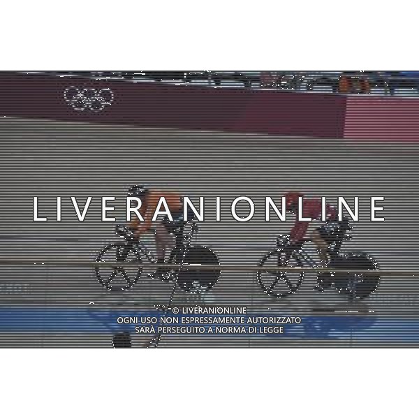 08-08-2021 Giochi Olimpici Pista Donne; Giornata 07; 2021, Danimarca; 2021, Olanda; Dideriksen, Amalie; Wild, Kirsten; Izu; - Ciclismo Olimpiadi Tokyo 2020 Giappone ©SIROTTI/AGENZIA ALDO LIVERANI SAS