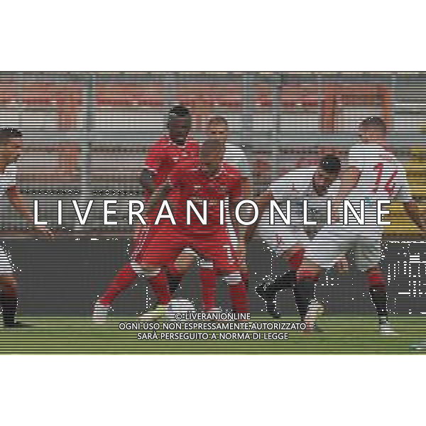 CerquigliniL/LMedia - Turno preliminare - Perugia vs Sudtirol - Coppa Italia 2021/2022 08 agosto 2021 - Stadio Renato Curi, Perugia, Italia Nella foto: kouan oulai christian “k. oulai” (n.28 perugia calcio) vs fink hannes (midfielder fc sudtirol) vs curto marco (defender fc sudtirol) @CerquigliniL/LMedia ag aldo liverani sas