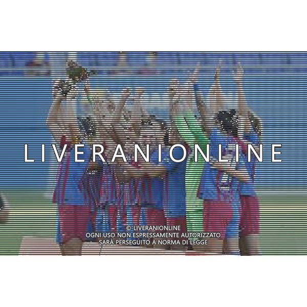 © TVRG Barcellona vs Juventus nella foto premiazione Barcellona Barcellona vs Juventus - Trofeo Gamper squadre femminili foto Roberto Garavaglia/ag. Aldo Liverani sas