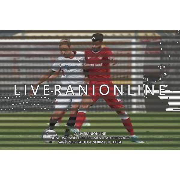 CerquigliniL/LMedia - Turno preliminare - Perugia vs Sudtirol - Coppa Italia 2021/2022 08 agosto 2021 - Stadio Renato Curi, Perugia, Italia Nella foto: tait fabian (mn.21 fc sudtirol) vs vanbaleghem valentin (n.19 perugia calcio) @CerquigliniL/LMedia AG ALDO LIVERANI SAS