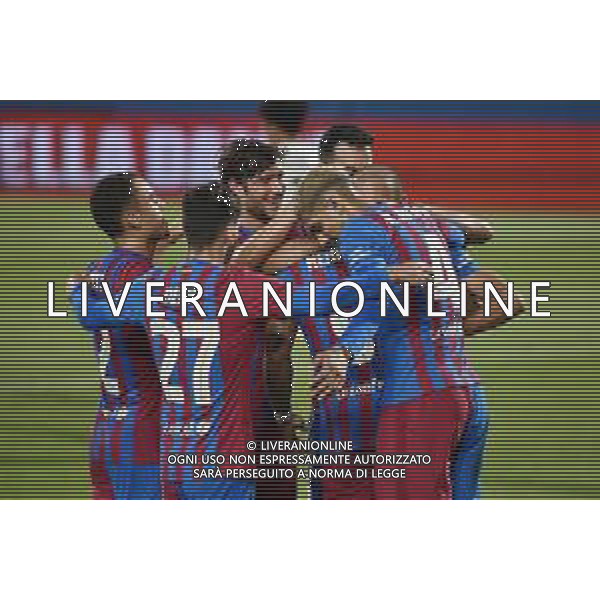 esultanza Barcellona dopo il gol del 2 a 0 Martin Braithwaite Barcellona vs Juventus - Trofeo Gamper amichevole precampionato Barcellona (SPA) 08-08-2021 Stadio Johan Cruijff foto Roberto Garavaglia/ag. Aldo Liverani sas/AGENZIA ALDO LIVERANI SAS