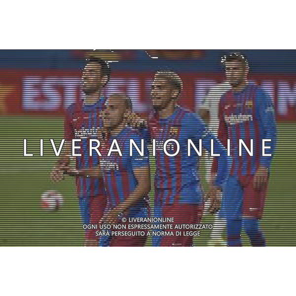 da SX Sergio Busquets (Barcellona), Martin Braithwaite (Barcellona) e Ronald Araujo (Barcellona) e piu\' dietro Gerard Pique\' (Barcellona) Barcellona vs Juventus - Trofeo Gamper amichevole precampionato Barcellona (SPA) 08-08-2021 Stadio Johan Cruijff foto Roberto Garavaglia/ag. Aldo Liverani sas/AGENZIA ALDO LIVERANI SAS