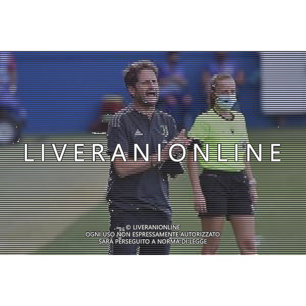 ¬© TVRG Barcellona vs Juventus nella foto Joe Montemurro allenatore Juventus Barcellona vs Juventus - Trofeo Gamper squadre femminili foto Roberto Garavaglia/ag. Aldo Liverani sas/AGENZIA ALDO LIVERANI SAS