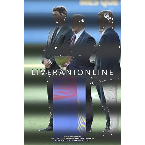 ¬© TVRG Barcellona vs Juventus nella foto Andrea Agnelli SX presidente Juventus e Joan Laporta centro presidente Barcellona Barcellona vs Juventus - Trofeo Gamper squadre femminili foto Roberto Garavaglia/ag. Aldo Liverani sas/AGENZIA ALDO LIVERANI SAS