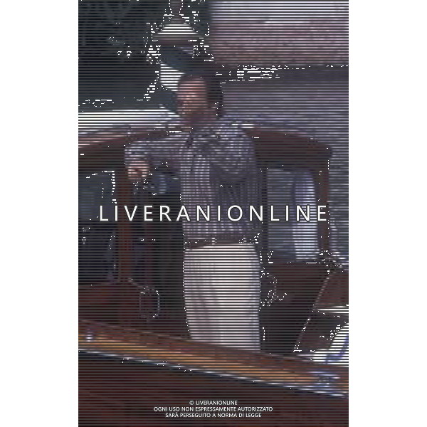 RETROSPETTIVA JIM BELUSHI ATTORE NELLA FOTO JIM BELUSHI A VENEZIA NELL\'ANNO 1991 AG ALDO LIVERANI SAS