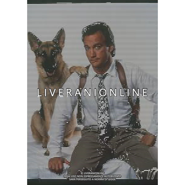 RETROSPETTIVA JIM BELUSHI ATTORE NELLA FOTO JIM BELUSHI NEL FILM“UN POLIZIOTTO A QUATTRO ZAMPE“ AG ALDO LIVERANI SAS