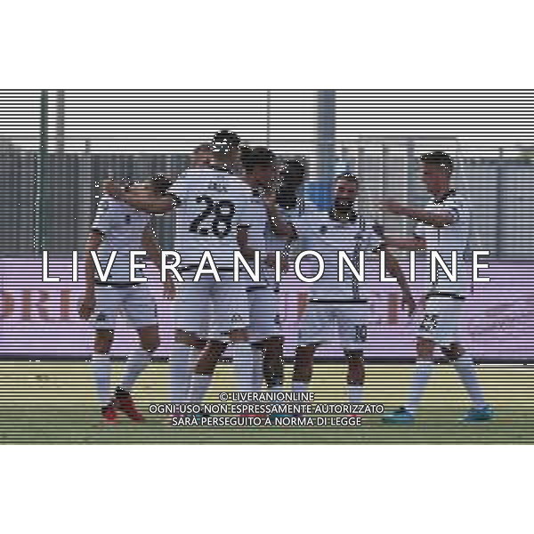 13-08-2021 LIGNANO SABBIADORO PRELIMINARI DI COPPA ITALIA PORDENONE -SPEZIA NELLA FOTO ESULTANZA NIKOLAOU DMITRIOS FOTO PAOLA GARBUIO-AG ALDO LIVERANI SAS