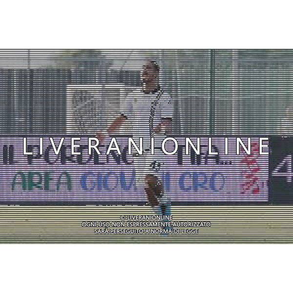 13-08-2021 LIGNANO SABBIADORO PRELIMINARI DI COPPA ITALIA PORDENONE -SPEZIA NELLA FOTO ESULTANZA NIKOLAOU DMITRIOS FOTO PAOLA GARBUIO-AG ALDO LIVERANI SAS