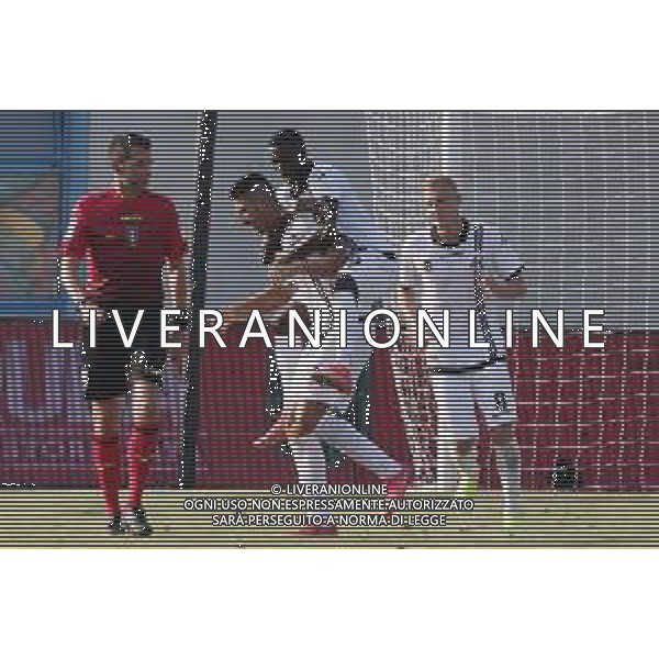 13-08-2021 LIGNANO SABBIADORO PRELIMINARI DI COPPA ITALIA PORDENONE -SPEZIA NELLA FOTO ESULTANZA ERLIC FOTO PAOLA GARBUIO-AG ALDO LIVERANI SAS