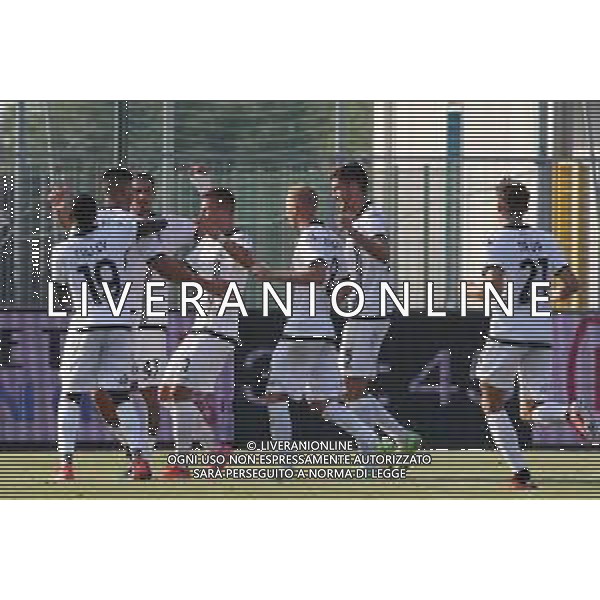 13-08-2021 LIGNANO SABBIADORO PRELIMINARI DI COPPA ITALIA PORDENONE -SPEZIA NELLA FOTO ESULTANZA ERLIC FOTO PAOLA GARBUIO-AG ALDO LIVERANI SAS