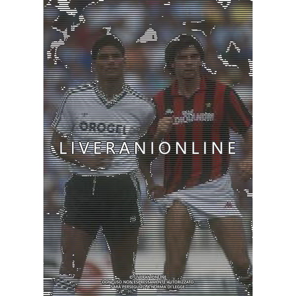 RETROSPETTIVA GIUSEPPE LORENZO CALCIATORE NELLA FOTO GIUSEPPE LORENZO CON LA MAGLIA DEL CESENA CALCIO AG ALDO LIVERANI SAS