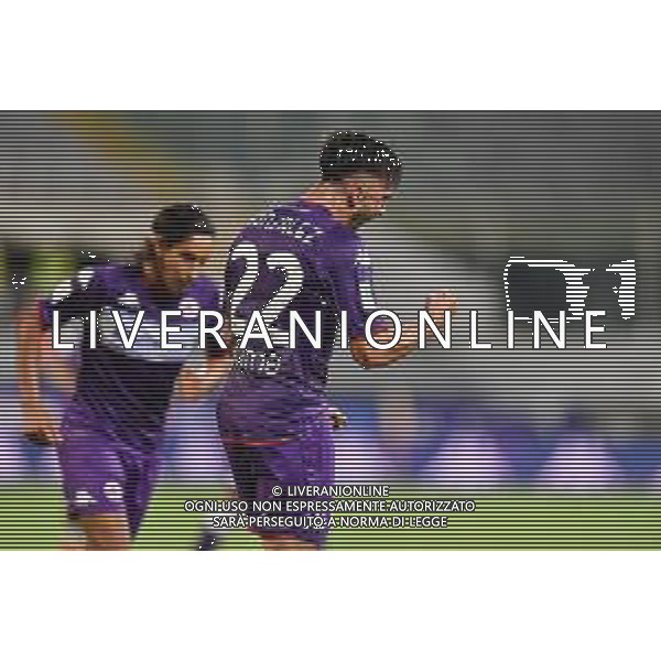 GuglielmiL/LMedia - Trentaduesimi - ACF Fiorentina vs Cosenza Calcio - Coppa Italia 2021/2022 13 agosto 2021 - Stadio Artemio Franchi, Firenze, Italia Nella foto: Nicolas Gonzalez (Fiorentina) festeggia dopo il gol @GuglielmiL/LMedia AG ALDO LIVERANI SAS