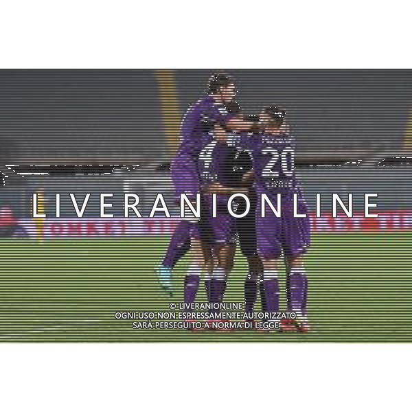 GuglielmiL/LMedia - Trentaduesimi - ACF Fiorentina vs Cosenza Calcio - Coppa Italia 2021/2022 13 agosto 2021 - Stadio Artemio Franchi, Firenze, Italia Nella foto: Esultanza Fiorentina @GuglielmiL/LMedia AG ALDO LIVERANI SAS