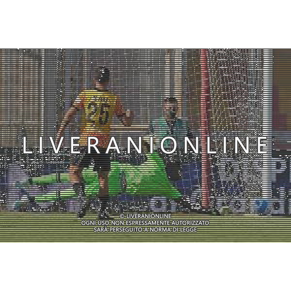 14-08-2021 BENEVENTO-COPPA ITALIA BENEVENTO- SPAL NELLA FOTO: MARCO SAU SBAGLIA IL RIGORE FOTO MOSCA, AG.LIVERANI