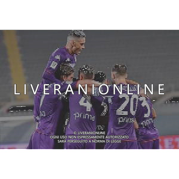 GuglielmiL/LMedia - Trentaduesimi - ACF Fiorentina vs Cosenza Calcio - Coppa Italia 2021/2022 13 agosto 2021 - Stadio Artemio Franchi, Firenze, Italia Nella foto: Esultanza Fiorentina @GuglielmiL/LMedia AG ALDO LIVERANI SAS