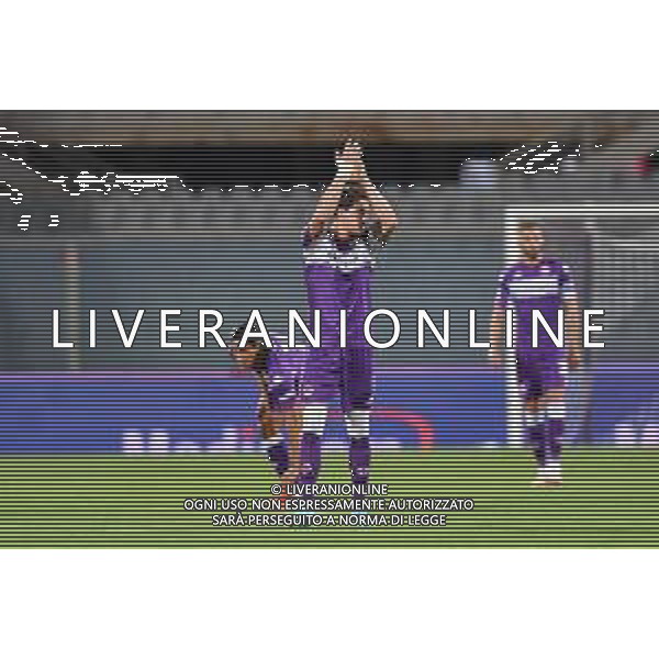GuglielmiL/LMedia - Trentaduesimi - ACF Fiorentina vs Cosenza Calcio - Coppa Italia 2021/2022 13 agosto 2021 - Stadio Artemio Franchi, Firenze, Italia Nella foto: Dusan Vlahovic (Fiorentina) festeggia dopo il gol @GuglielmiL/LMedia AG ALDO LIVERANI SAS