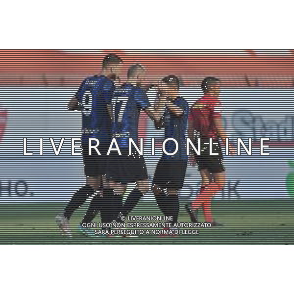 esultanza Inter dopo il gol del 2 a 0 Edin Dzeko con marcelo brozovic Inter vs Dinamo Kiev amichevole precampionato Monza 14-08-2021 U-Power Stadium foto Roberto Garavaglia/ag. Aldo Liverani sas/AGENZIA ALDO LIVERANI SAS