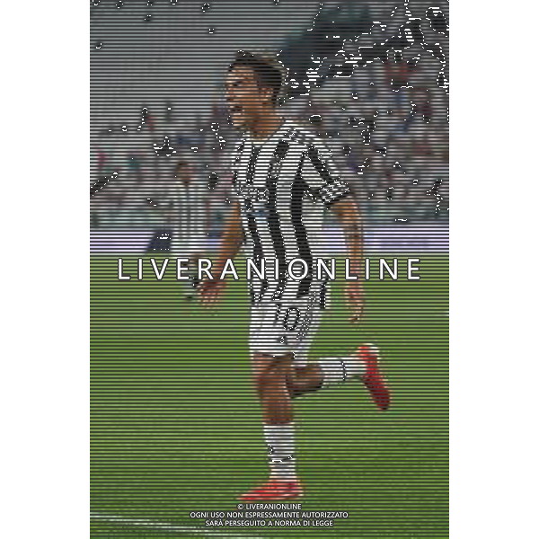 Torino 14.08.2021 Allianz Stadium Juventus vs Atalanta Amichevole pre campionato ©Manuela Viganti/Agenzia Aldo Liverani Nella foto: esultanza dopo il gol paulo dybala ©VIGANTI/AGENZIA ALDO LIVERANI SAS