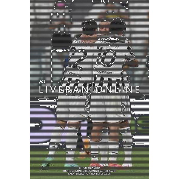 Torino 14.08.2021 Allianz Stadium Juventus vs Atalanta Amichevole pre campionato ©Manuela Viganti/Agenzia Aldo Liverani Nella foto: esultanza juventus dopo il gol di federico bernardeschi ©VIGANTI/AGENZIA ALDO LIVERANI SAS
