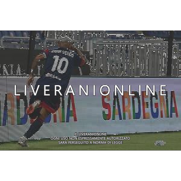 14-8-2021. Cagliari Calcio - Pisa Sporting Club. Sedicesimi Coppa Italia calcio. Italia, Sardegna, Cagliari, Stadio Unipol Domus. Salvatore Moi/Aldo Liverani s.a.s. Nella foto: Gol ed esultanza annullato Joao Pedro Cagliari