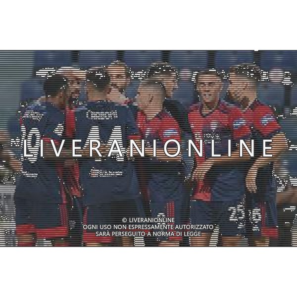 14-8-2021. Cagliari Calcio - Pisa Sporting Club. Sedicesimi Coppa Italia calcio. Italia, Sardegna, Cagliari, Stadio Unipol Domus. Salvatore Moi/Aldo Liverani s.a.s. Nella foto: Gol ed esultanza annullato Joao Pedro Cagliari