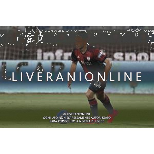 14-8-2021. Cagliari Calcio - Pisa Sporting Club. Sedicesimi Coppa Italia calcio. Italia, Sardegna, Cagliari, Stadio Unipol Domus. Salvatore Moi/Aldo Liverani s.a.s. Nella foto: Andrea Carboni Cagliari