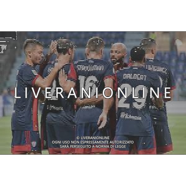 14-8-2021. Cagliari Calcio - Pisa Sporting Club. Sedicesimi Coppa Italia calcio. Italia, Sardegna, Cagliari, Stadio Unipol Domus. Salvatore Moi/Aldo Liverani s.a.s. Nella foto:gol ed esultanza di Diego Godin Cagliari conto Pisa in casa.