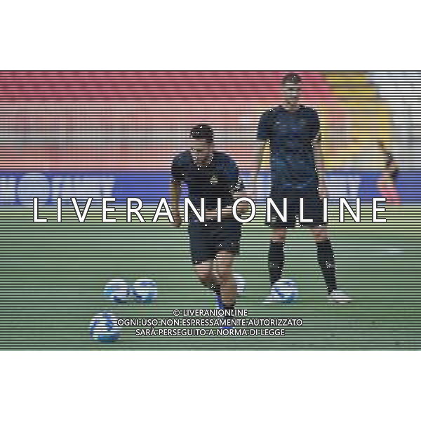 Hakan Calhanoglu (Inter) e sulla DX Edin Dzeko (Inter) Inter vs Dinamo Kiev amichevole precampionato Monza 14-08-2021 U-Power Stadium foto Roberto Garavaglia/ag. Aldo Liverani sas