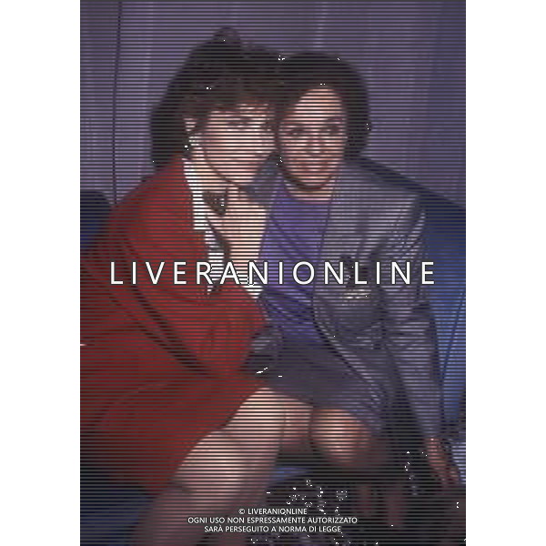 RETROSPETTIVA IVANA MONTI ATTRICE NELLA FOTO IVANA MONTI CON ANNA PROCLEMER A MILANO NELL\'ANNO 1989 TERRAZZA MARTINI AG ALDO LIVERANI SAS 