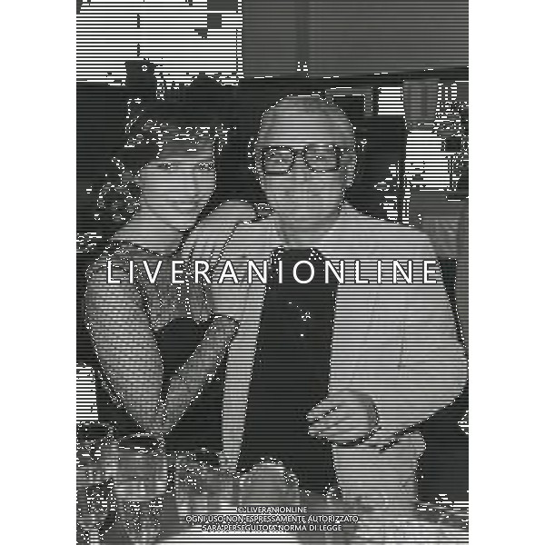 RETROSPETTIVA IVANA MONTI ATTRICE NELLA FOTO IVANA MONTI CON IL MAESTRO PINO CALVI A MILANO  AG ALDO LIVERANI SAS