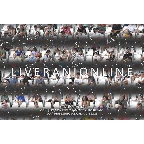Torino 14.08.2021 Allianz Stadium Juventus vs Atalanta Amichevole pre campionato ©Manuela Viganti/Agenzia Aldo Liverani Nella foto: i tifosi ritornano all\'allianza stadium